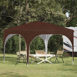 vidaXL Tente de fête pop-up 290 x 290 x 245 cm Marron