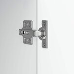 vidaXL Meuble TV Blanc brillant 99 x 34 5 x 50 cm Bois d'ingénierie
