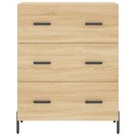 vidaXL Buffet haut Chêne sonoma 69 5x34x180 cm Bois d'ingénierie
