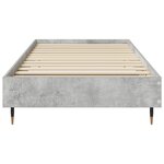 vidaXL Cadre de lit Gris béton 80 x 200 cm Bois d'ingénierie
