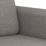 vidaXL Ensemble de canapés 3 Pièces avec coussins Taupe Tissu