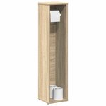 vidaXL Meuble de salle de bain avec porte-rouleau chêne sonoma