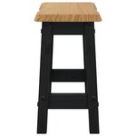 VidaXL Tabouret de bar EKAI 2 Pièces Noir 40 x 29 x 45 5 cm