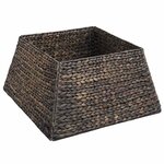 vidaXL Collier de sapin de Noël Noir 50 x 50 x 25 cm Jacinthe d'eau