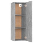 vidaXL Meubles TV 2 Pièces Gris béton 30 5x30x90 cm Bois d’ingénierie