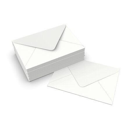 Lot de 250 enveloppe blanche 114x162 mm (c6)