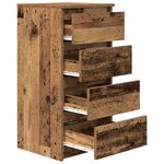 vidaXL Buffet vieux bois 37 5x35x76 cm bois d'ingénierie