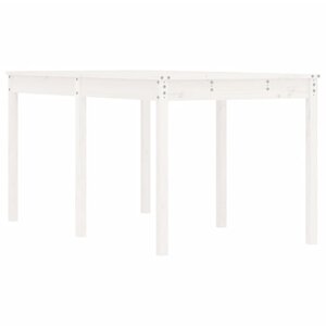 vidaXL Table de jardin blanc 159 5x82 5x76 cm bois massif de pin