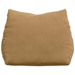 vidaXL Coussin de Dos Marron 45 x 20 x 35 cm Tissu en velours côtelé