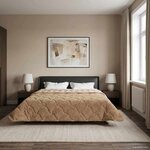 vidaXL Couette d'été 220 x 240 cm Été Taupe Respirant