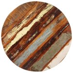 Vidaxl table de bistro ronde ø50x75 cm bois de récupération massif