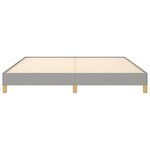 vidaXL Cadre de lit sans matelas gris clair 180x200 cm tissu