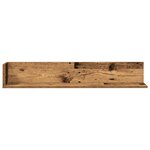 vidaXL Étagères murales 2 Pièces vieux bois 100x16 5x16 5 cm