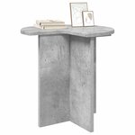 vidaXL Table d'appoint 2 Pièces Gris béton Ø 39 x 38 cm Bois d'ingénierie