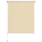 vidaXL Store roulant d'extérieur 160 x 140 cm Crème