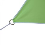 Voile d’ombrage triangulaire verte 3,6 m