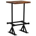 vidaXL Mobilier de bar 3 Pièces Bois de récupération massif Multicolore