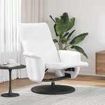 vidaXL Fauteuil de massage inclinable Blanc 71 x 90 x 105 cm