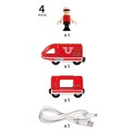 Brio World Train de Voyageur Rechargeable + cable USB - Accessoire Circuit de train en bois - Ravensburger - Mixte des 3 ans - 33746