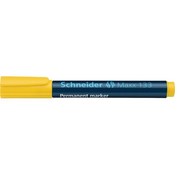 Marqueur permanent Maxx 133 Pte Biseau 1-4 mm Jaune SCHNEIDER