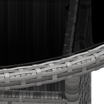 vidaXL Ensemble de bistro de jardin 3 Pièces Résine tressée Gris