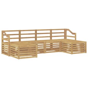vidaXL Ensembles de canapés 6 Pièces Blanc Bois d'Acacia Massif