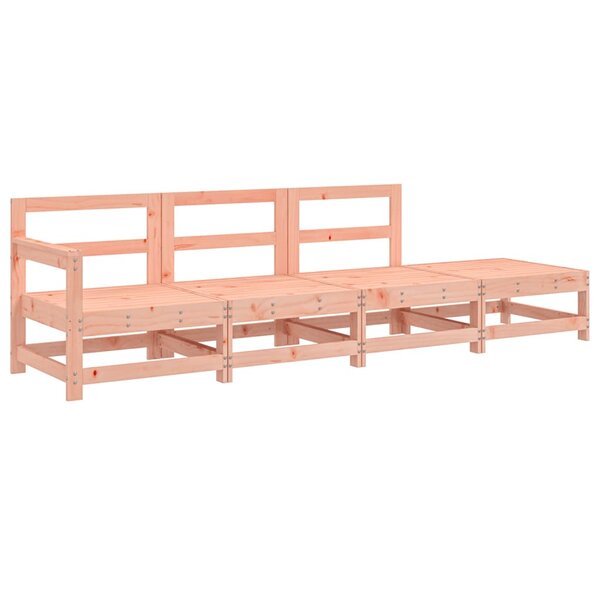 vidaXL Salon de jardin 4 Pièces bois massif douglas