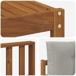 vidaXL Ensemble de canapés d'extérieur 7 Pièces Gris Naturel et Clair