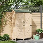 vidaXL Abri de jardin Naturel 106 x 56 x 176 5 cm Bois d'ingénierie