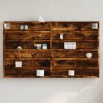vidaXL Armoire à vitrine chêne fumé 100x8 5x58 cm bois d'ingénierie