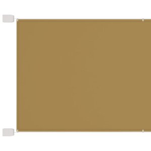 vidaXL Auvent vertical Beige 60x600 cm Tissu oxford