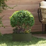 vidaXL Pots de jardin 5 Pièces Vert olive 40 x 40 x 20 cm Acier