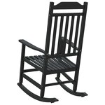 vidaXL Chaise à bascule Noir 84 x 65 x 114 cm Résine