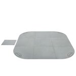 Lay-Z-Spa Bâche de sol de piscine Gris 216x216 cm 10 Pièces