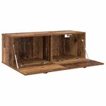 vidaXL Meuble mural Vieux bois 100 x 36.5 x 35 cm Bois d'ingénierie