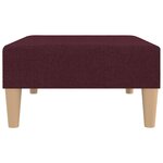 vidaXL Repose-pied Violet 78x56x32 cm Tissu
