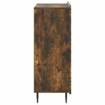 vidaXL Buffet Chêne fumé 66 x 34 5 x 92 cm Bois d'ingénierie