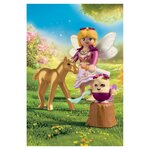 71844 Poulain licorne doré avec fée