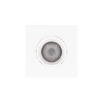 Lot 3 spots gu10 50w 2700k carré orientable blanc ip20