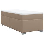 vidaXL Sommier à lattes de lit avec matelas Cappuccino 80x200 cm