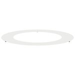 vidaXL adapté pour anneau d'arbre plat Blanc Ø60 / 90 cm Acier