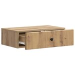 vidaXL Table d'appoint murale 59 x 34 5 x 17 cm Bois d'ingénierie