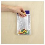 Sachet plastique liassé transparent RAJA 20 microns 25x25 cm (lot de 1000)