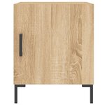 vidaXL Tables de chevet 2 Pièces chêne sonoma 40x40x50 cm bois ingénierie