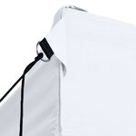 vidaXL Tente de réception pliable avec 4 parois 3x6 m Acier Blanc