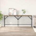 vidaXL Table console chêne artisanal 180 x 29 x 75 cm