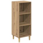 vidaXL Buffet chêne artisanal 32.5 x 34.5 x 90 cm Bois d'ingénierie