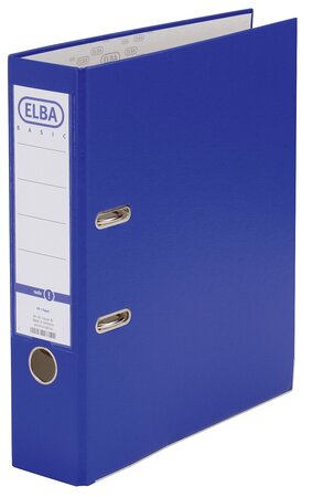 Classeur à Levier SMART PP/Papier Dos de 80 mm Bleu ELBA