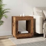 vidaXL Table d'appoint Bois ancien 60 x 40 x 65 cm Bois d'ingénierie