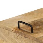 vidaXL Table de chevet Bois de manguier massif 40 x 34 x 47 cm